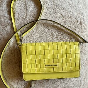 Michael Kors Lemon Woven Crossbody Bag